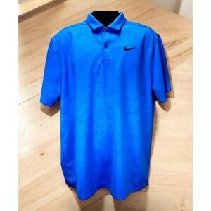 Nike‎ Mens Dri-Fit Standard Fit Polo Large Blue Subtle Camo